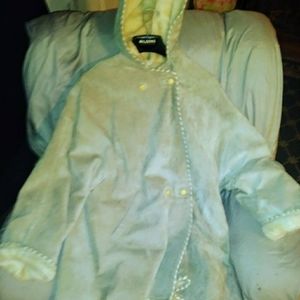 Fur lined suede winter coat